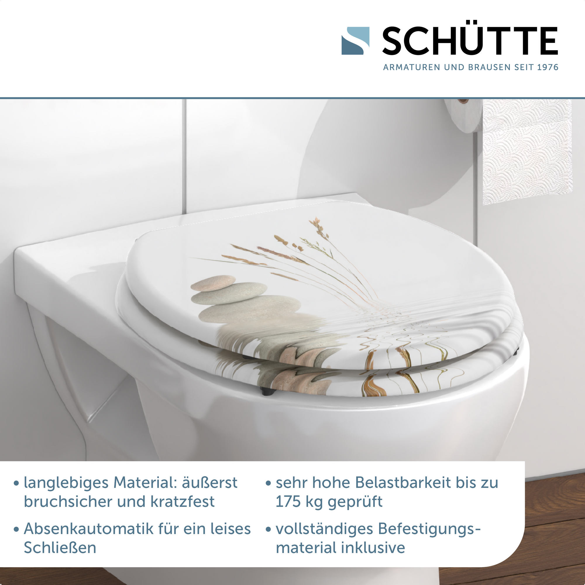 WC-Sitz 'Balance' mit Absenkautomatik Holzkern