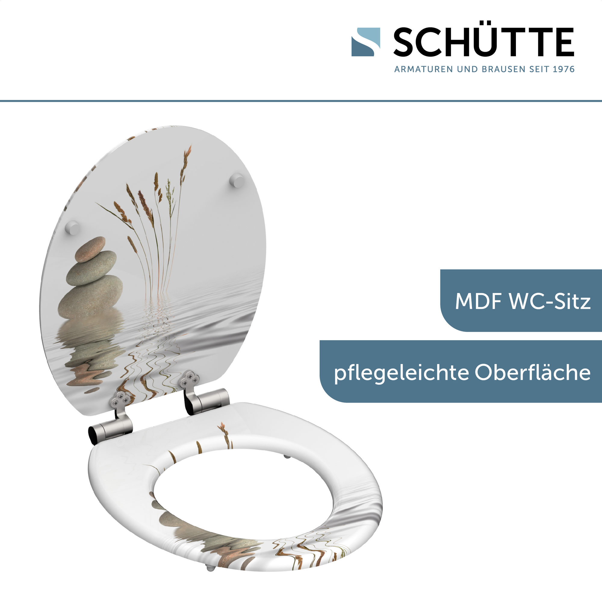 WC-Sitz 'Balance' mit Absenkautomatik Holzkern