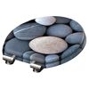WC-Sitz 'Grey Stones' mit Absenkautomatik Holzkern