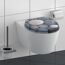 WC-Sitz 'Grey Stones' mit Absenkautomatik Holzkern