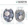 WC-Sitz 'Grey Stones' mit Absenkautomatik Holzkern