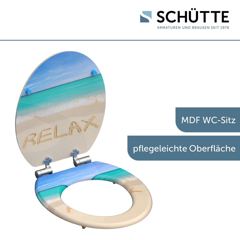 WC-Sitz mit Strandmotiv