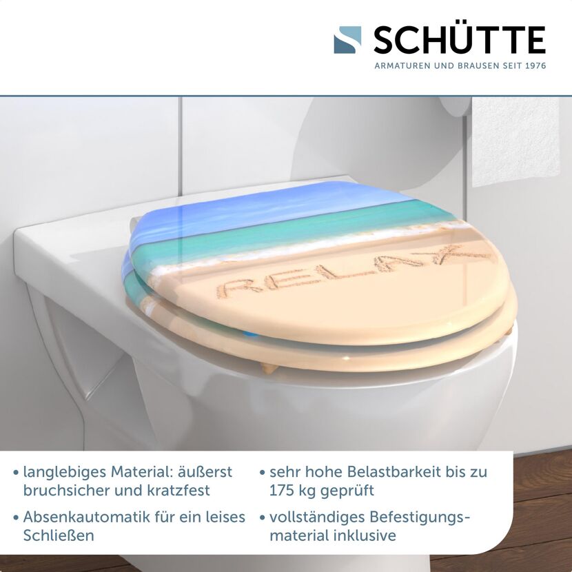 WC-Sitz mit Strandmotiv
