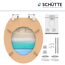 WC-Sitz mit Strandmotiv, Montageanleitung und Zubehör