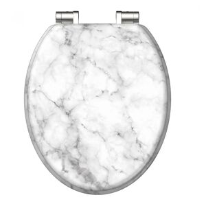 WC-Sitz 'Marmor Stone' mit Absenkautomatik Holzkern