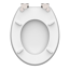 Verkleinertes Bild von WC-Sitz 'Balance HG' mit Absenkautomatik weiß/grau 37 x 43,5 cm