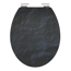 Verkleinertes Bild von WC-Sitz 'Black Stone HG' mit Absenkautomatik schwarz 37 x 43 cm