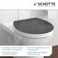 Schwarzer WC-Sitz von Schütte