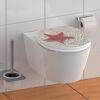 WC-Sitz mit Seestern-Motiv