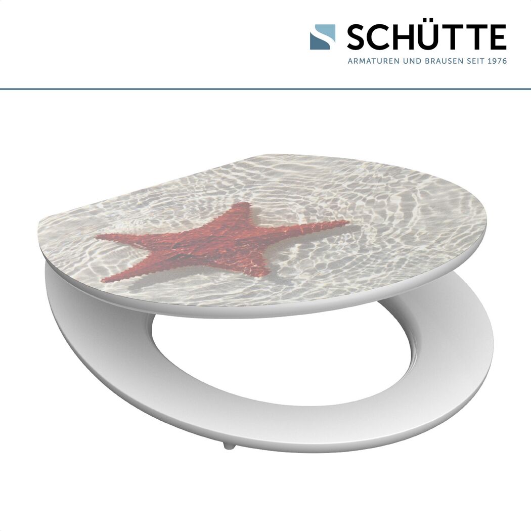 WC-Sitz mit Seestern-Motiv