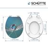 WC-Sitz WATER DROP mit Maßen