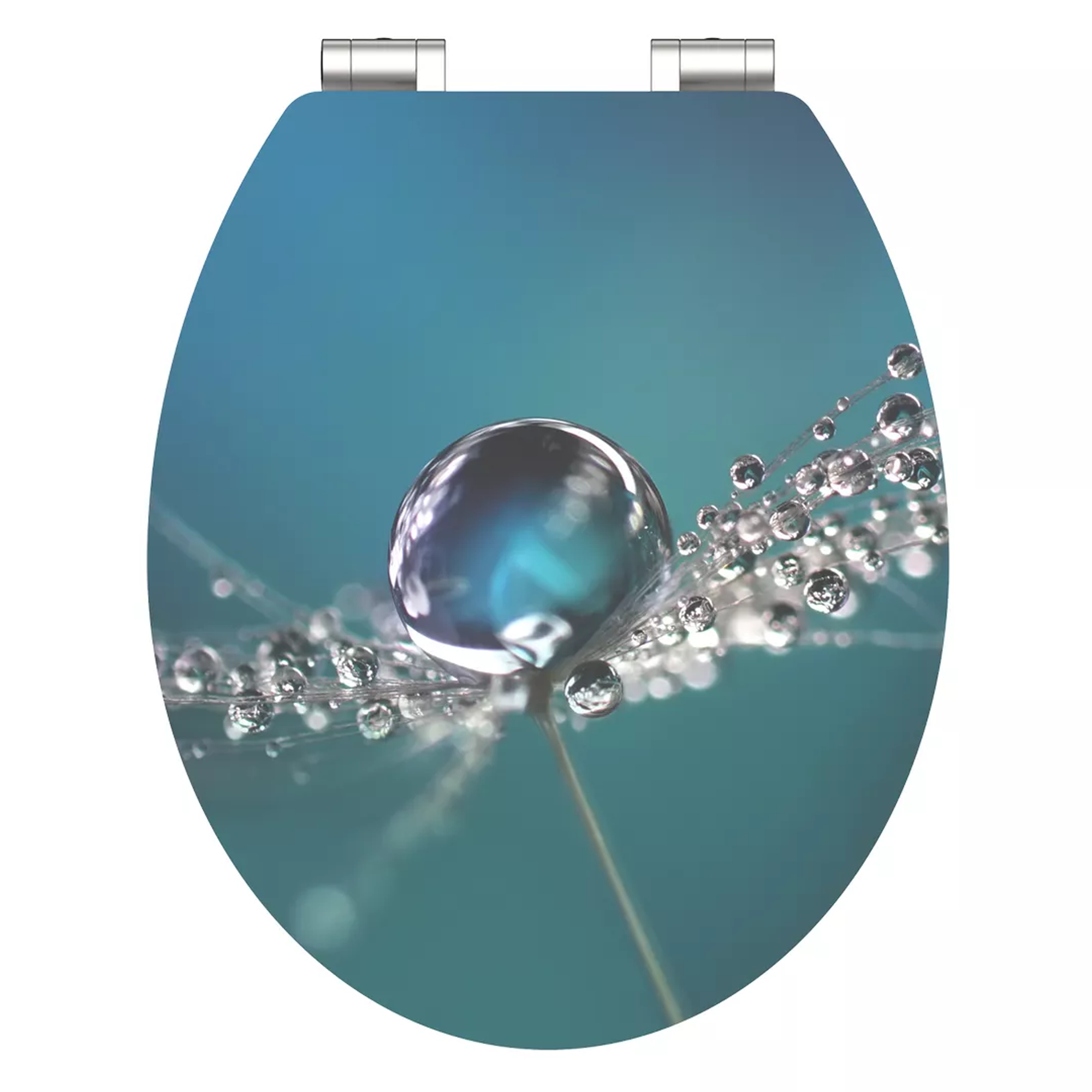 WC-Sitz 'Water Drop HG' mit Absenkautomatik Holzkern