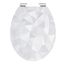 WC-Sitz DIAMOND mit grau-weißem Dreiecksmuster