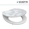 Weißer WC-Sitz DIAMOND mit grauem Muster