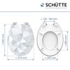 WC-Sitz DIAMOND mit Maßen