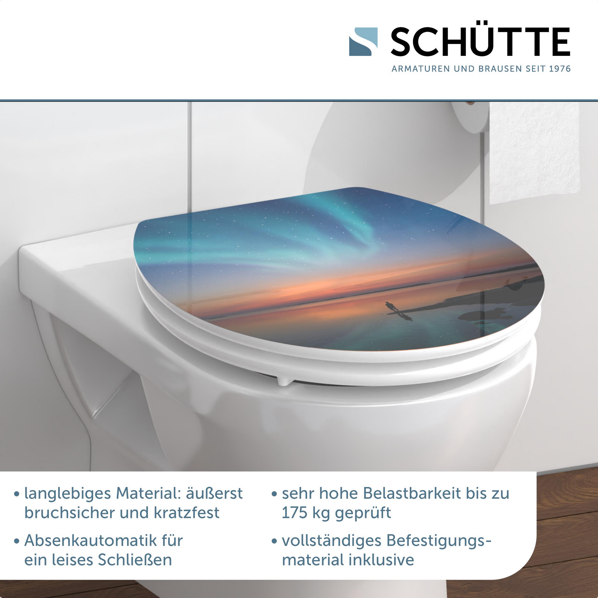 WC-Sitz 'Polar Lights HG' mit Absenkautomatik bunt 37 x 43 cm + product picture