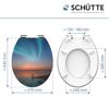 WC-Sitz Polar Lights mit Maßen