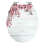 Verkleinertes Bild von WC-Sitz 'Flowers and Wood HG' mit Absenkautomatik weiß/rosa 37 x 43 cm
