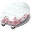 WC-Sitz mit Kirschblüten auf hellem Holz