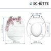 WC-Sitz weiß mit Kirschblütenmuster