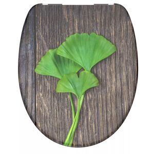 WC-Sitz 'Ginkgo and Wood' mit Absenkautomatik Duroplast