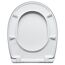 WC-Sitz 'Click&Clean' mit Absenkautomatik weiß Duroplast