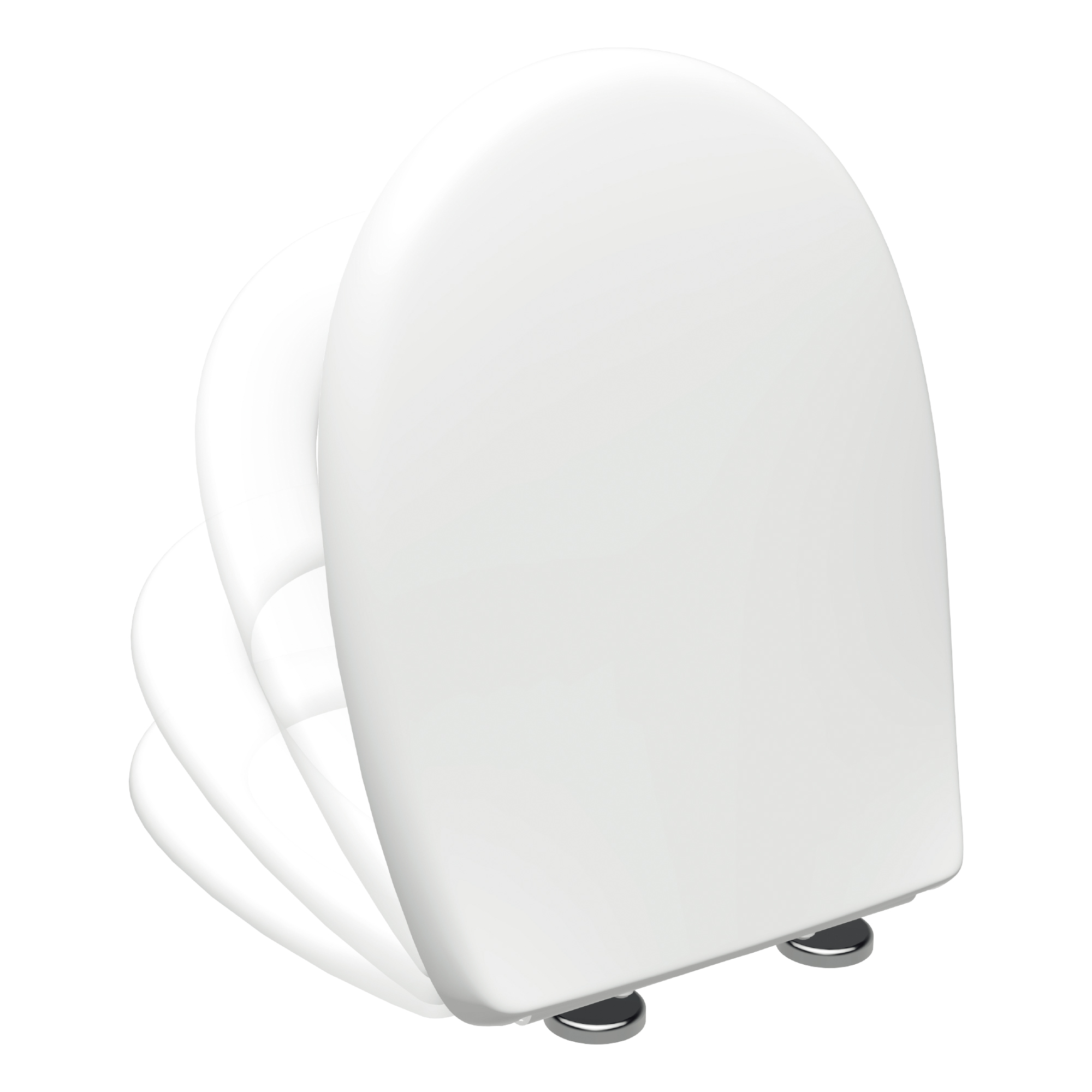 WC-Sitz 'Click&Clean' mit Absenkautomatik weiß Duroplast