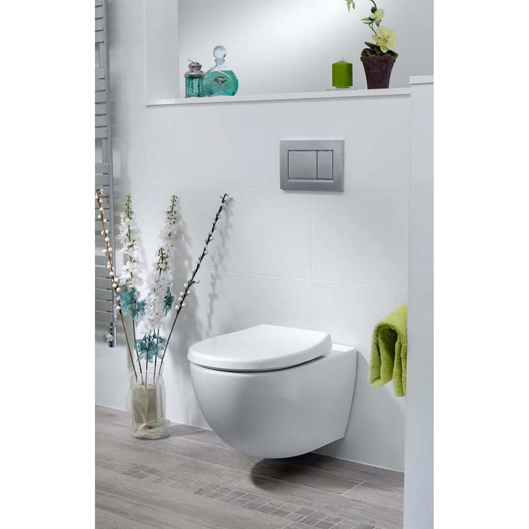 WC-Sitz 'antibakteriell' mit Absenkautomatik weiß + product picture