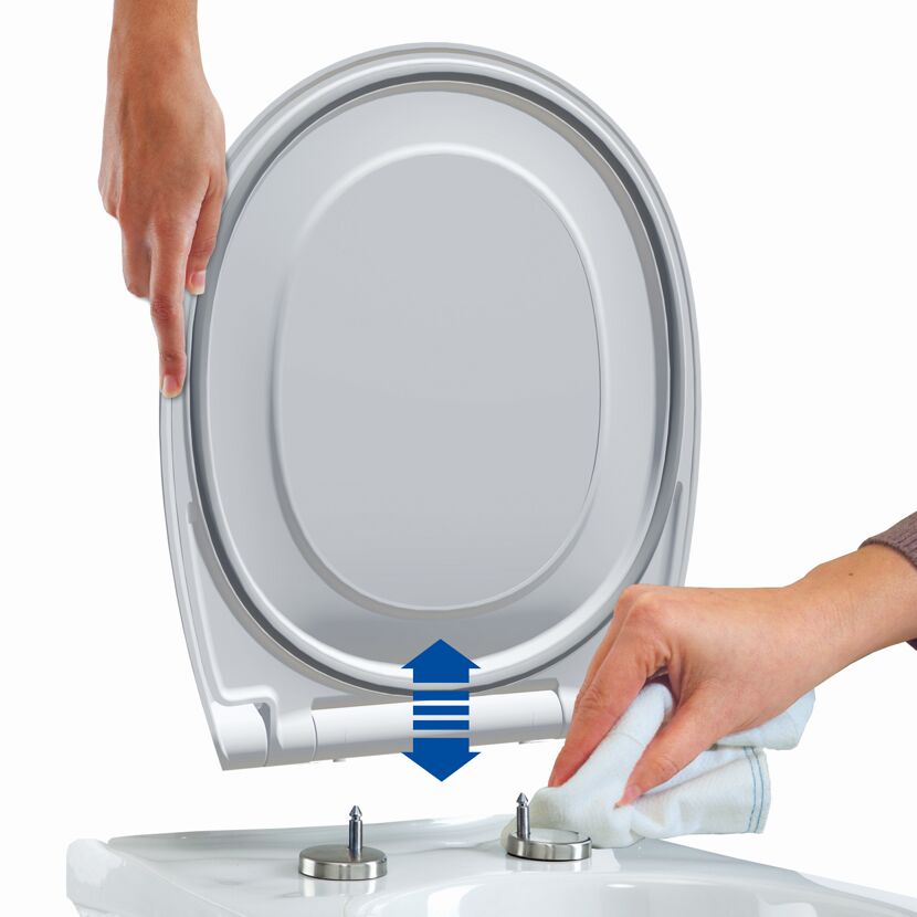 WC-Sitz 'Click&Clean Silent' mit Absenkautomatik weiß