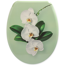Verkleinertes Bild von WC-Sitz 'Orchideen' mit Absenkautomatik grün/weiß