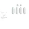 Puffer-Set für WC-Sitz für Duroplast Acryl WC-Sitze