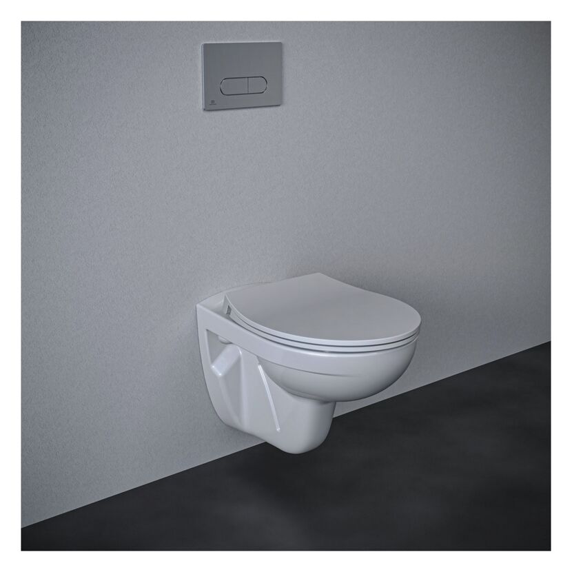WC-Sitz 'Eurovit' mit Absenkautomatik weiß Duroplast