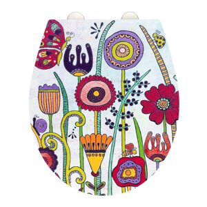 WC-Sitz 'Full Bloom' mehrfarbig Duroplast Absenkautomatik