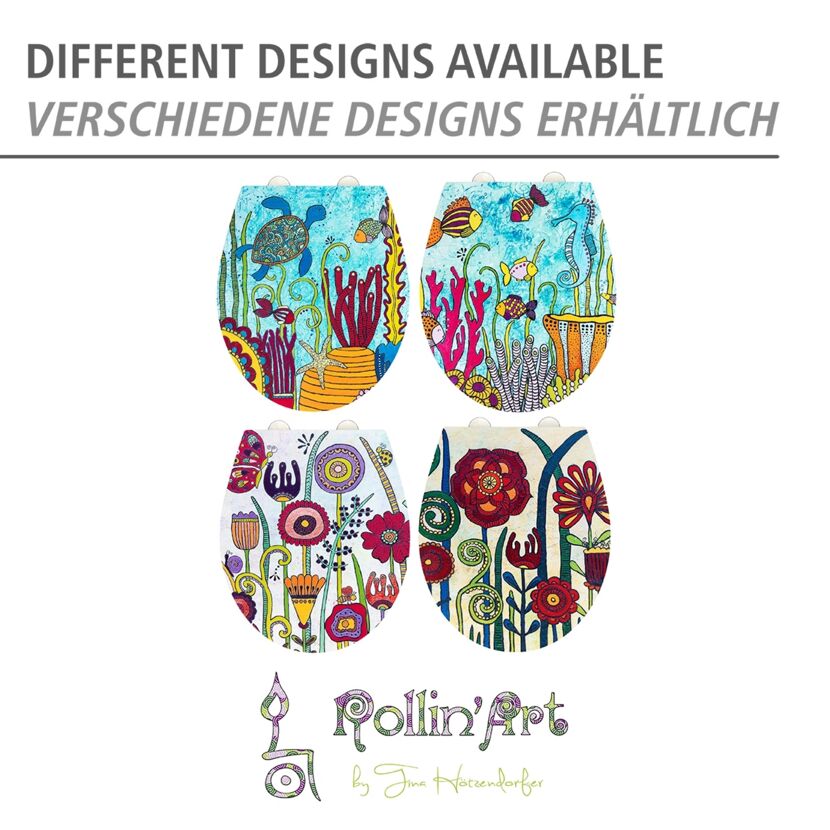 WC-Sitz 'Rollin Art' mit Absenkautomatik Duroplast
