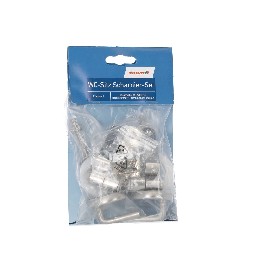 WC-Sitz Scharnier-Set Edelstahl von toom