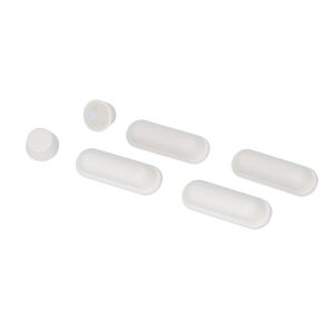 Puffer-Set für WC-Sitze weiß Kunststoff