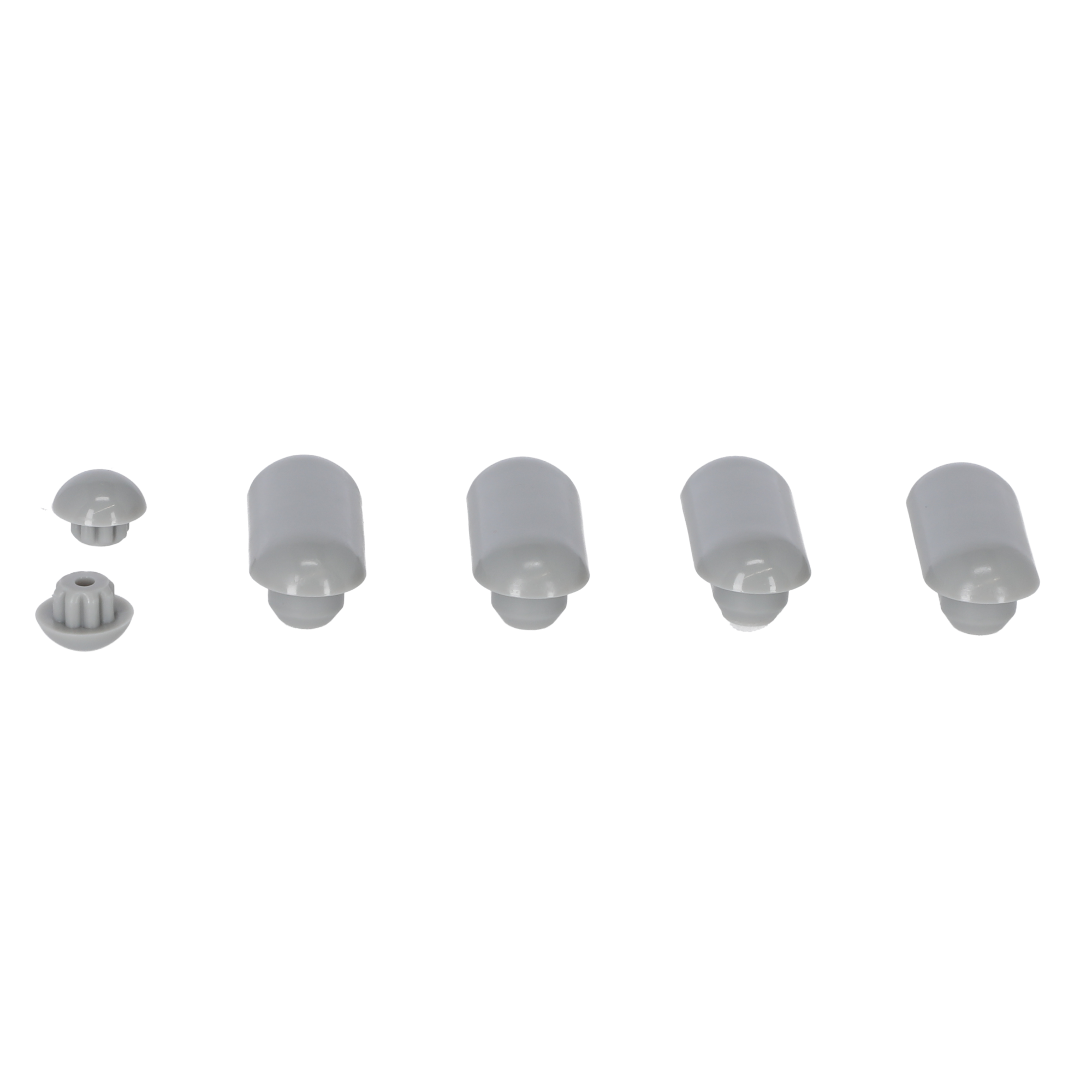 Puffer-Set für WC-Sitze grau Duroplast