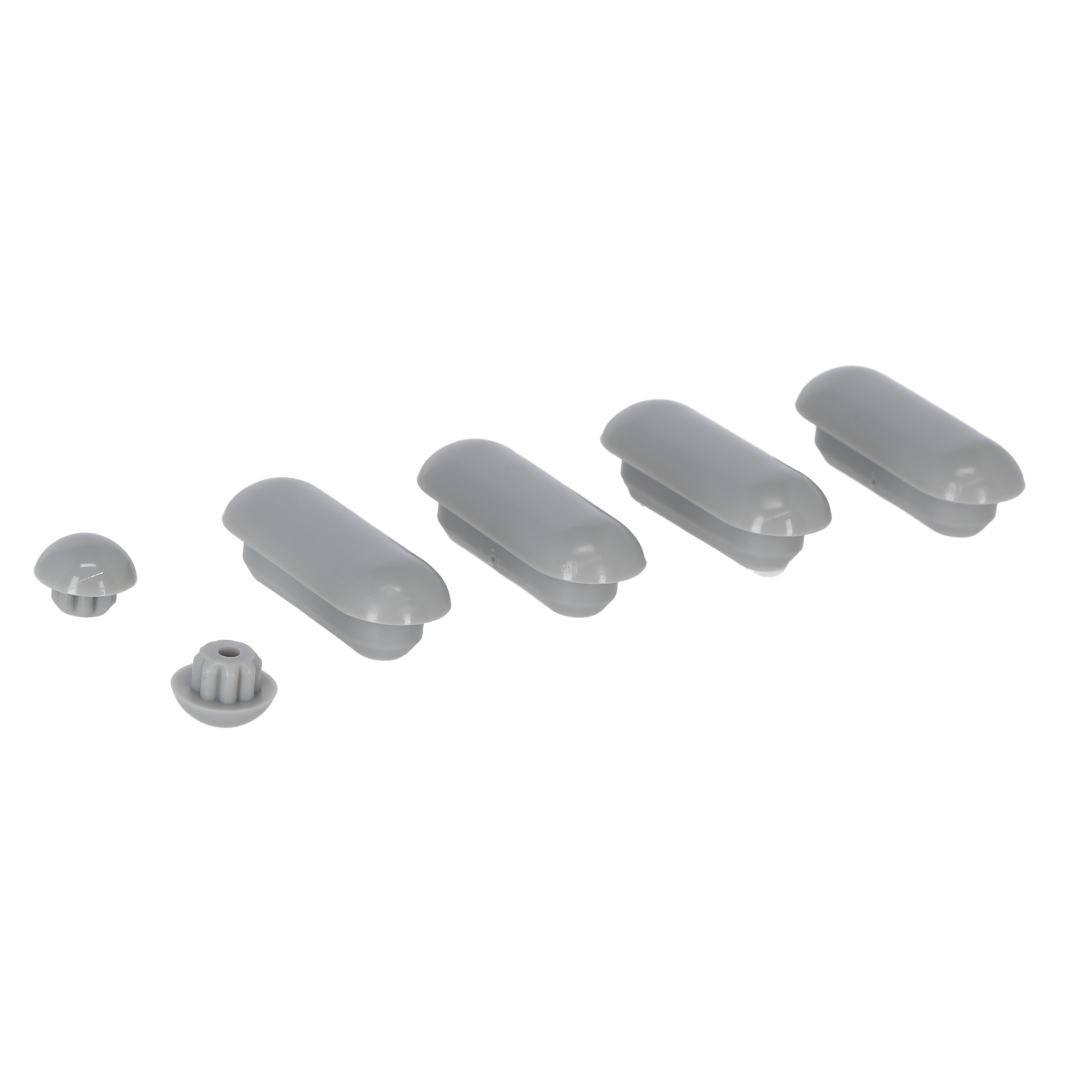 Puffer-Set für WC-Sitze grau Duroplast