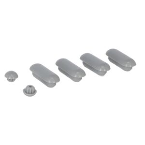 Puffer-Set für WC-Sitze grau Duroplast