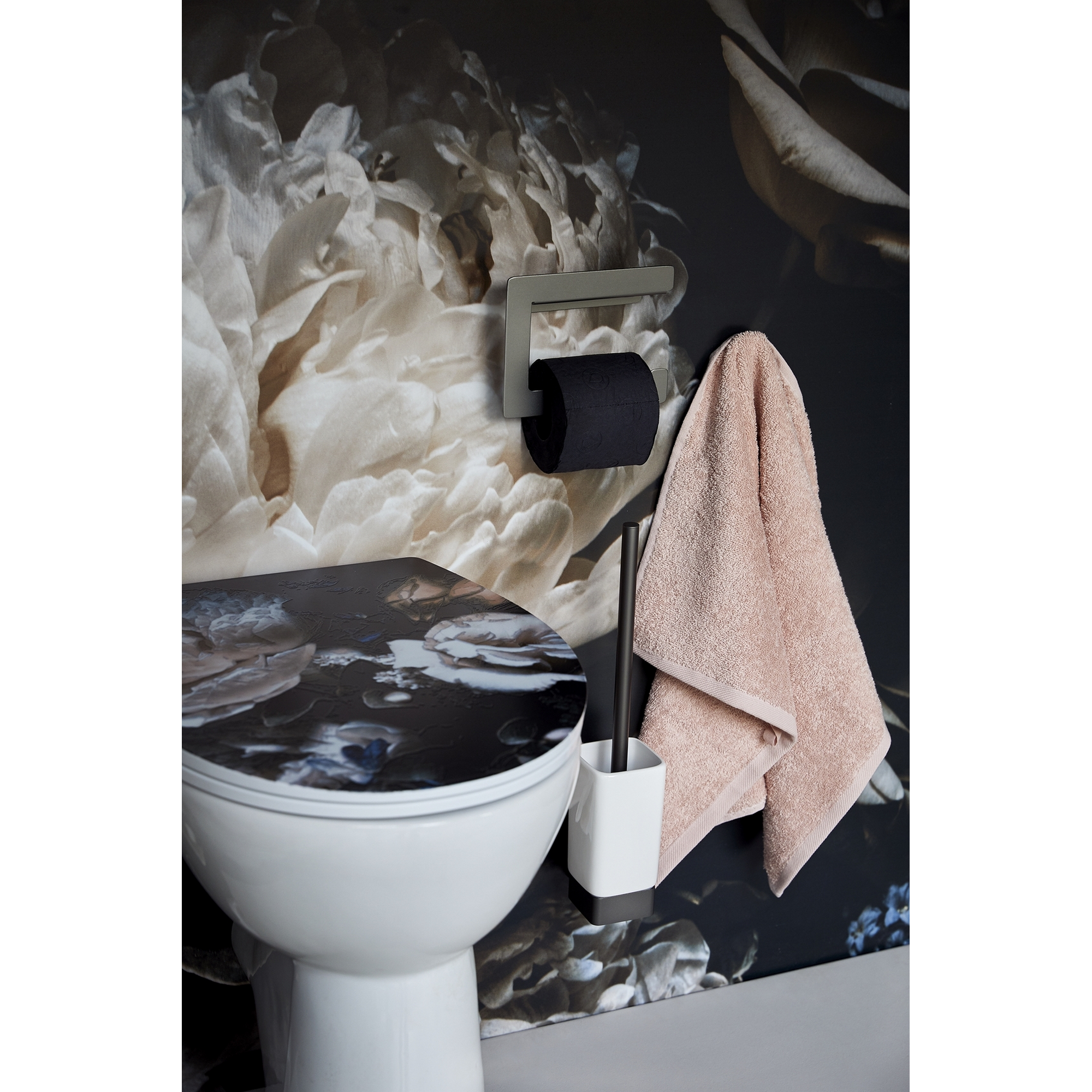 WC-Sitz 'Peony' mehrfarbig Duroplast Reliefoberfläche, mit Absenkautomatik