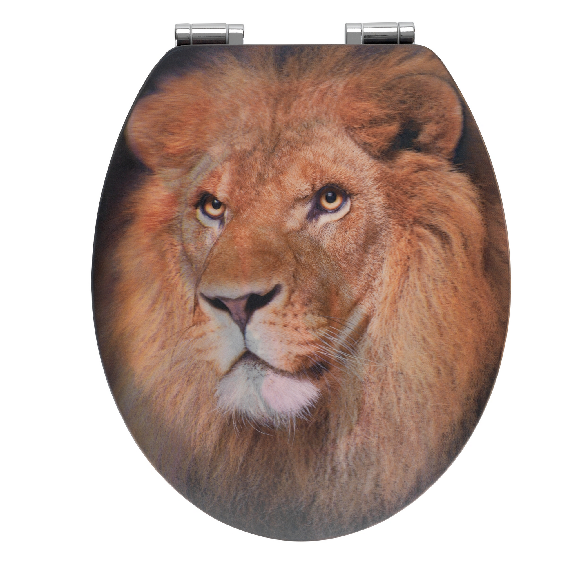 WC-Sitz 'Lion' mehrfarbig MDF 3D-Effekt, mit Absenkautomatik + product picture