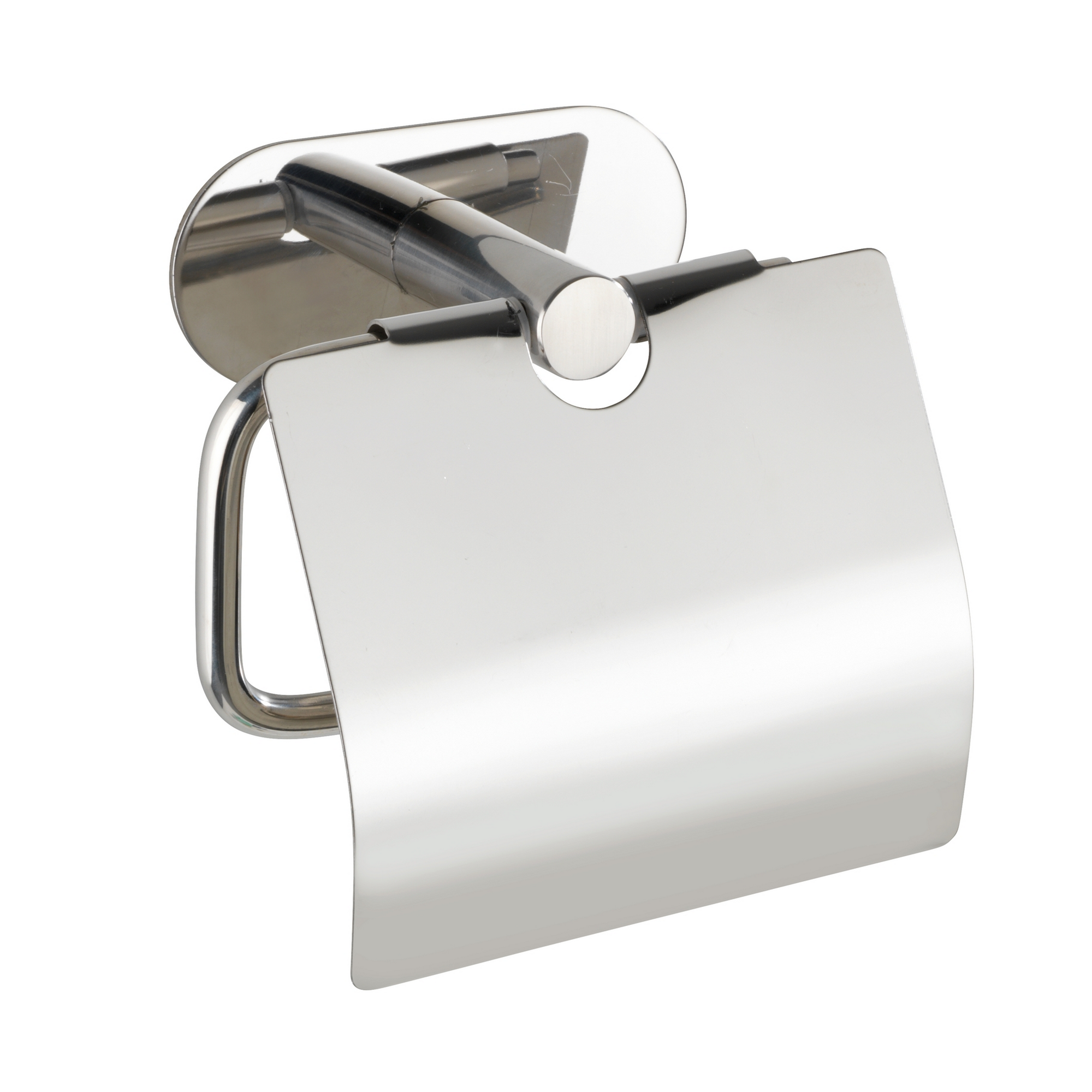 Toilettenpapierhalter 'Turbo-Loc Orea Shine' Edelstahl glänzend, mit Deckel + product picture