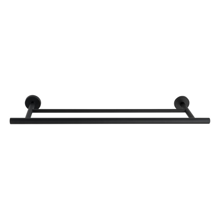 Schwarze Handtuchstange Duo Bosio