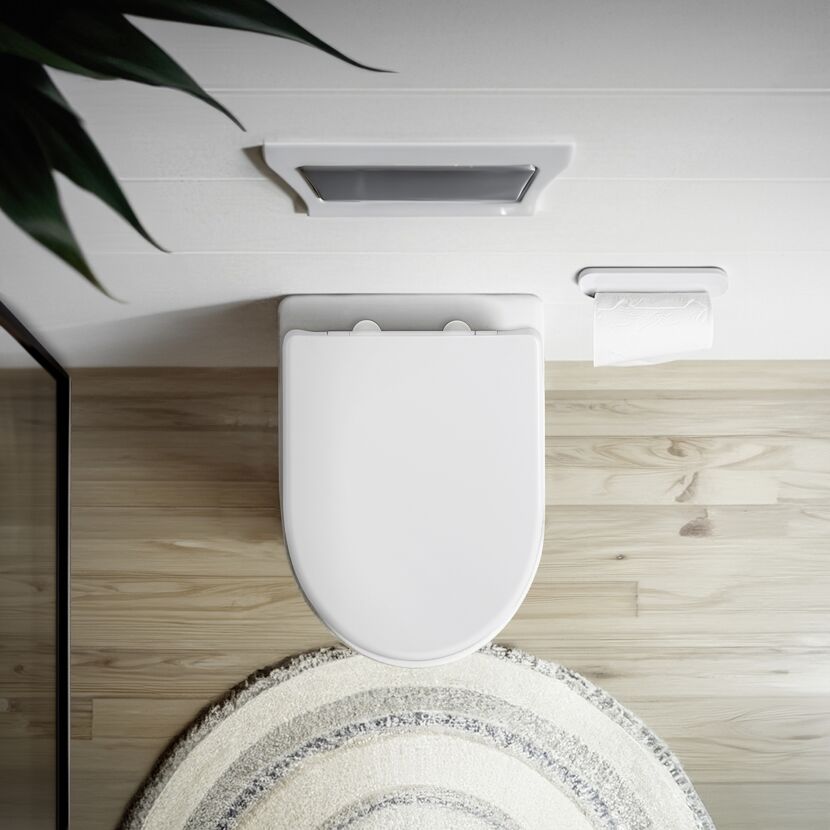 WC-Sitz 'Sindia' mit Absenkautomatik weiß Duroplast