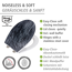 WC-Sitz 'Slate Rock' anthrazit Duroplast Reliefoberfläche, mit Absenkautomatik