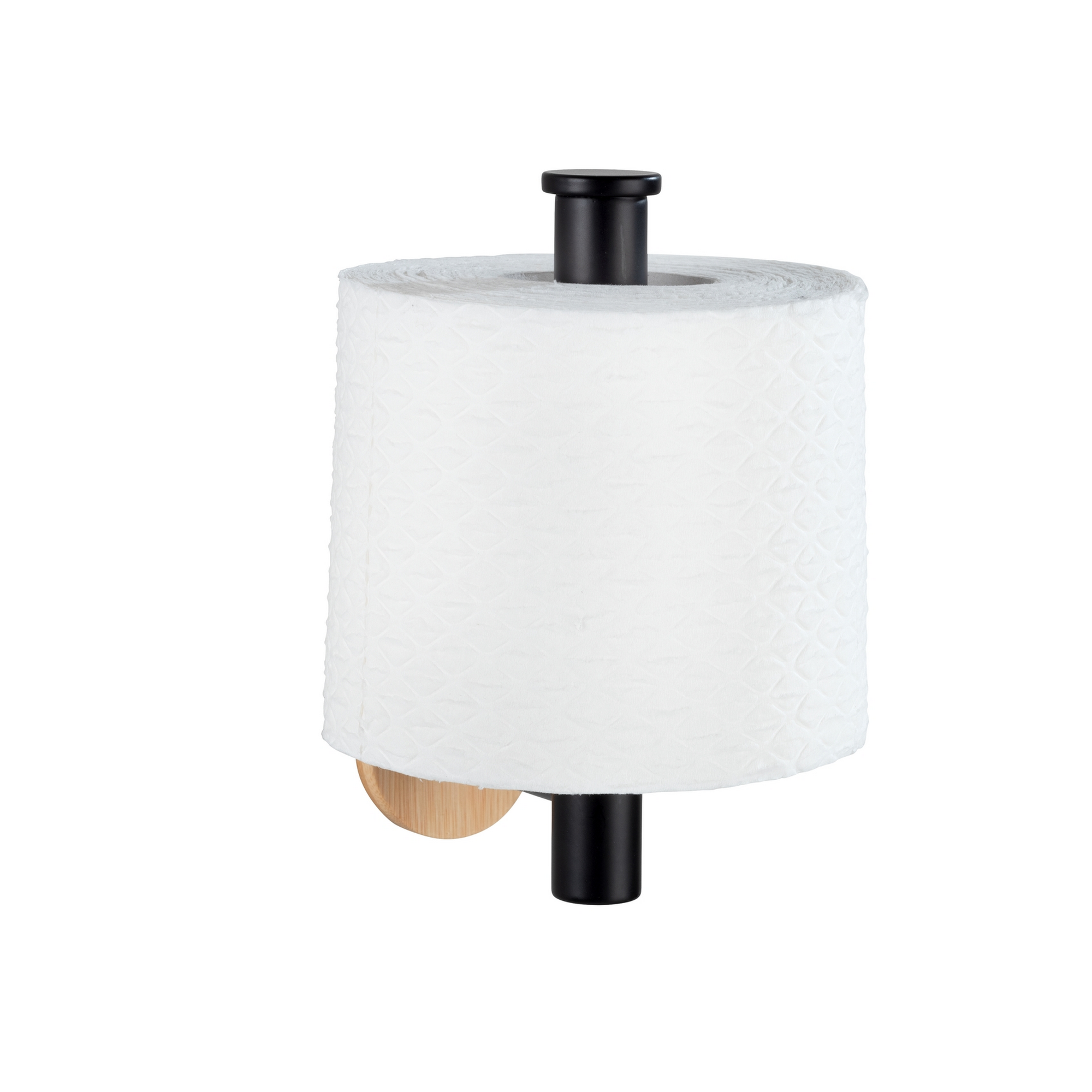 Toilettenpapierhalter 'Turbo-Loc Orea Bamboo' schwarz/bambus + product picture