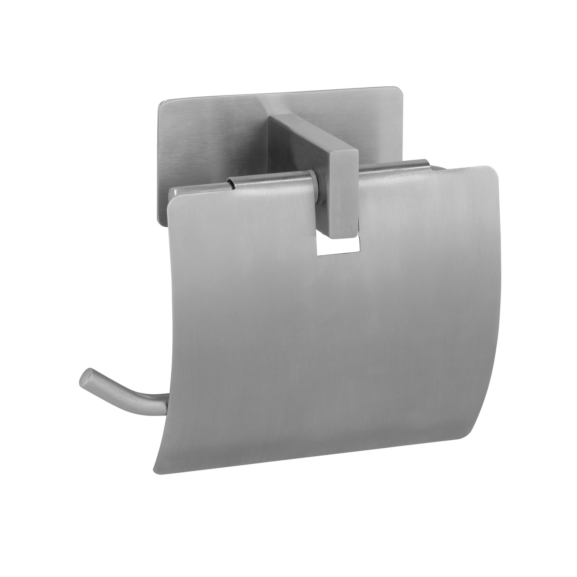 Toilettenpapierhalter 'Turbo-Loc Genova' Edelstahl matt, mit Deckel + product picture