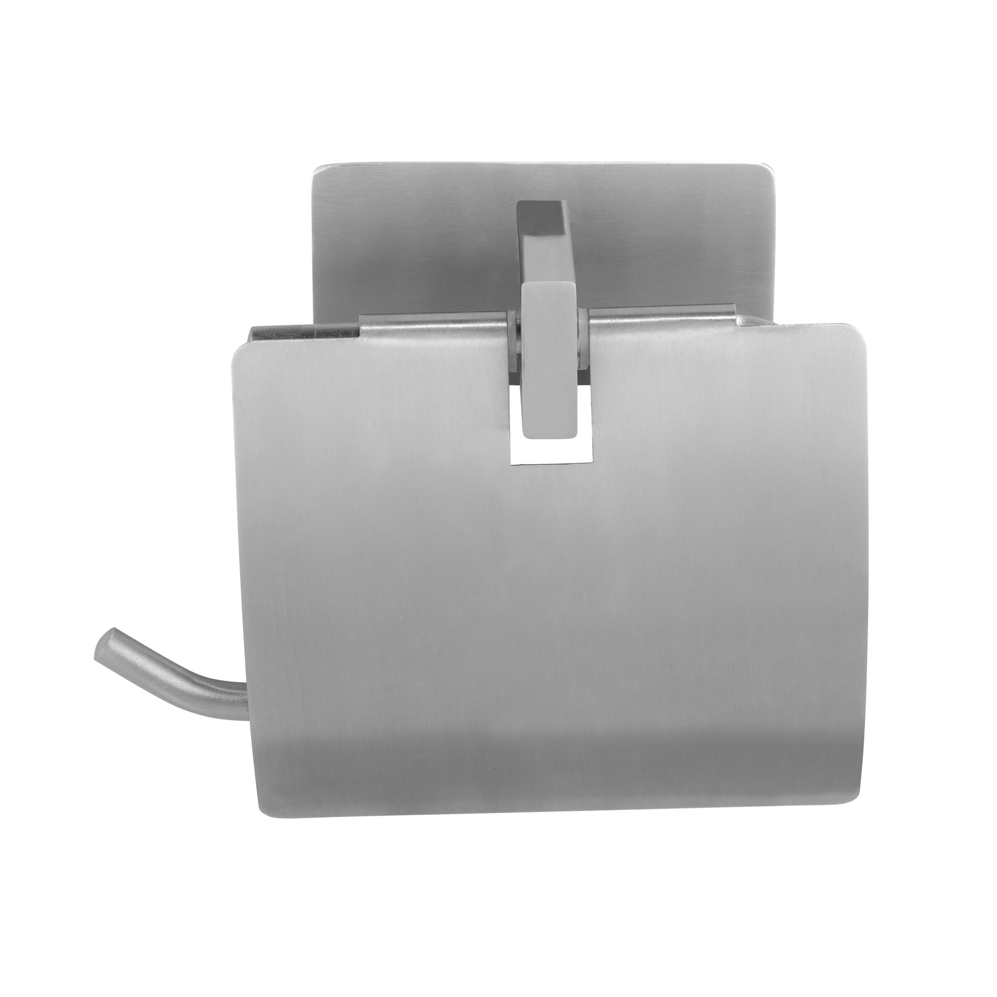 Toilettenpapierhalter 'Turbo-Loc Genova' Edelstahl matt, mit Deckel + product picture