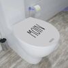 WC-Sitz mit dem Schriftzug "Moin"
