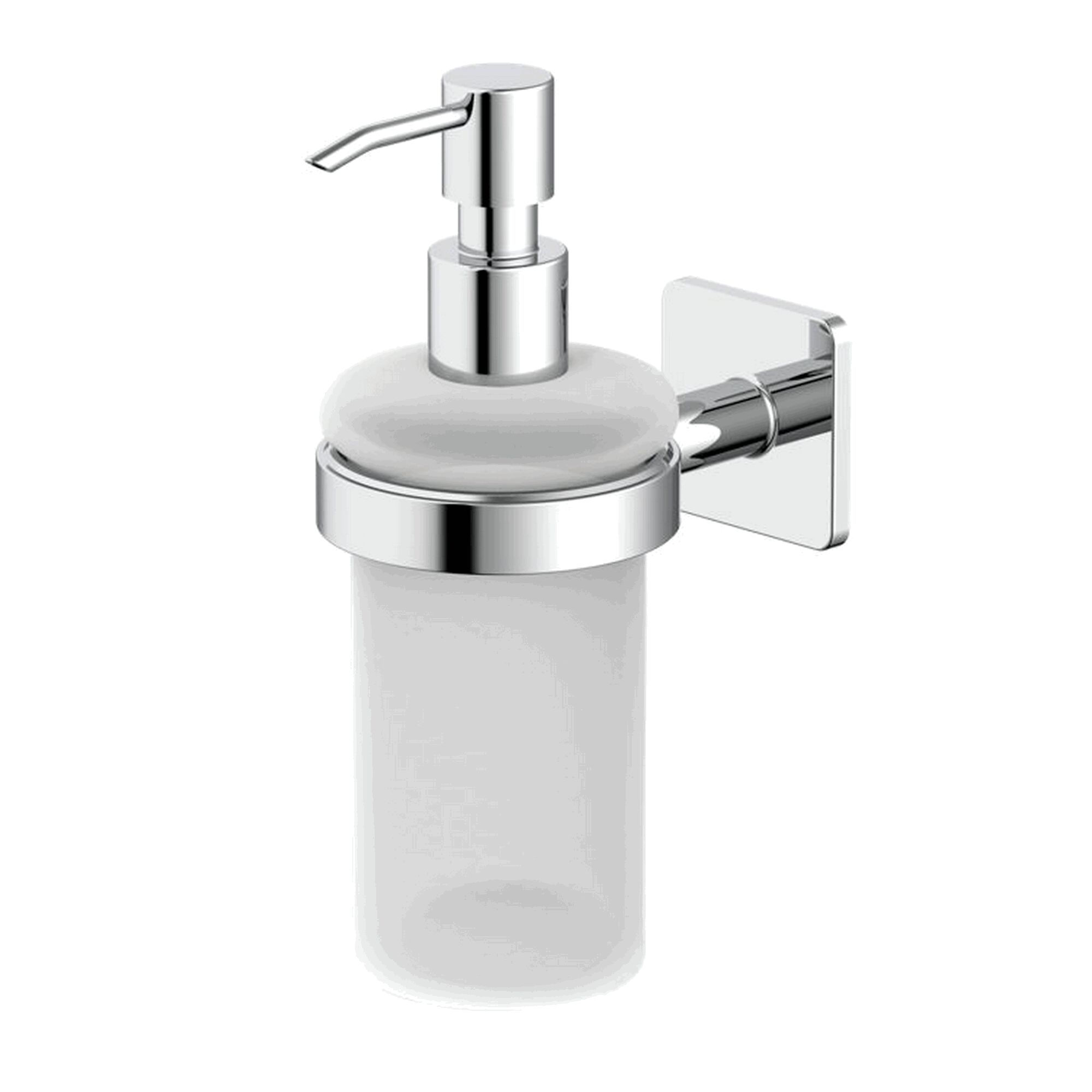 Chrom Seifenspender mit Glasbehälter